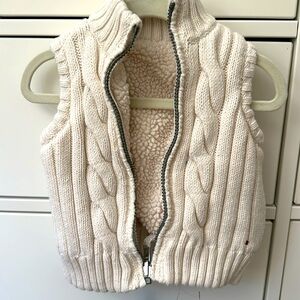 KIDS TOMMY HILFIGER VEST CREAM 18 MONTHS